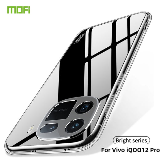 For vivo iQOO 12 Pro MOFI Ming Series Ultra-thin TPU Phone Case(Transparent) - vivo Cases by MOFI | Online Shopping UK | buy2fix
