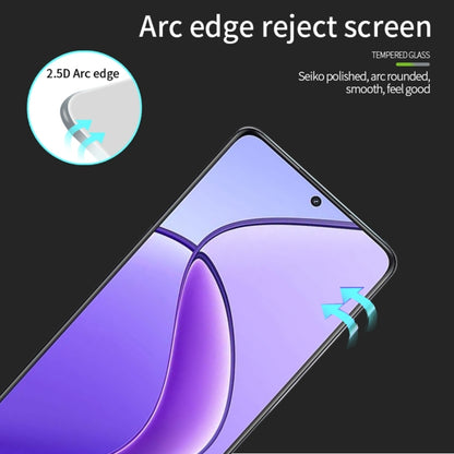 For Realme 12 PINWUYO 9H 2.5D Full Screen Tempered Glass Film(Black) - Realme Tempered Glass by PINWUYO | Online Shopping UK | buy2fix