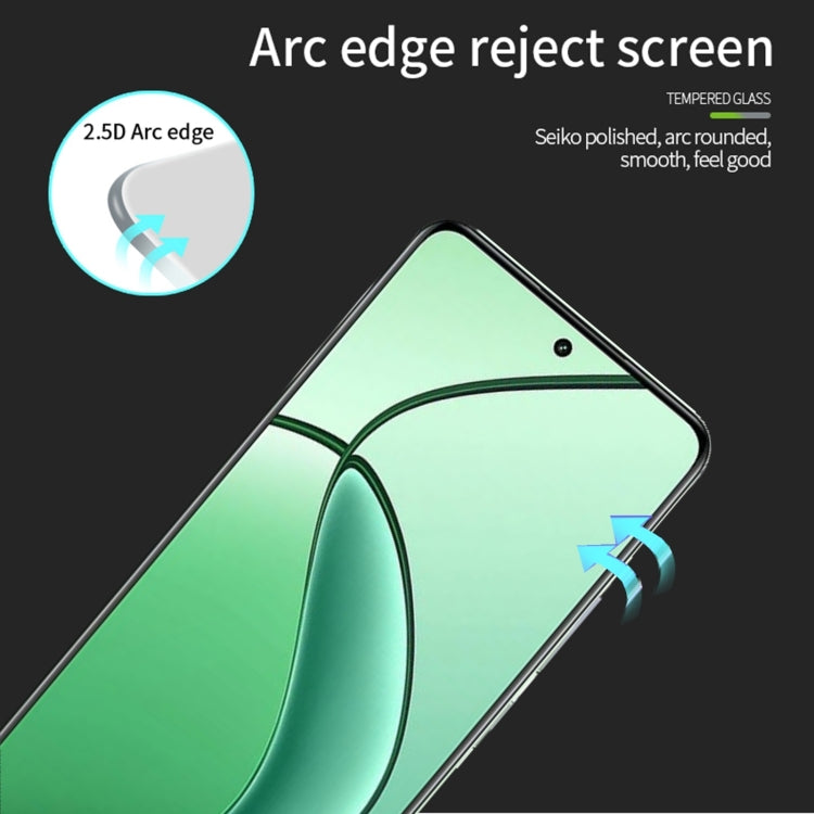 For Realme P1 / C65 PINWUYO 9H 2.5D Full Screen Tempered Glass Film(Black) - Realme Tempered Glass by PINWUYO | Online Shopping UK | buy2fix