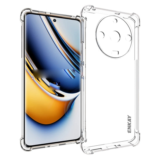 For Realme 11 Pro / 11 Pro+ 5G ENKAY Transparent TPU Shockproof Anti-slip Phone Case