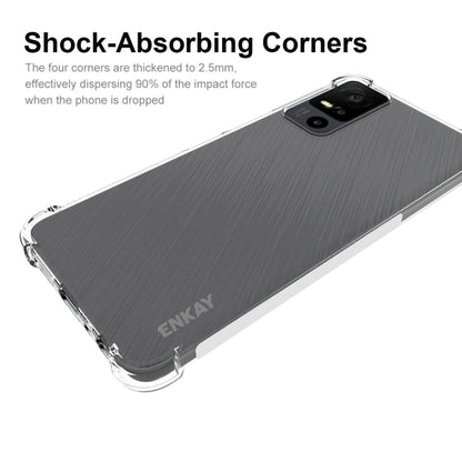 For TCL 40 XE 5G ENKAY Hat-Prince Transparent TPU Shockproof Phone Case - TCL by ENKAY | Online Shopping UK | buy2fix