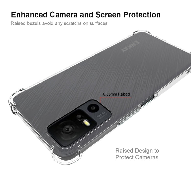 For TCL 40 XE 5G ENKAY Hat-Prince Transparent TPU Shockproof Phone Case - TCL by ENKAY | Online Shopping UK | buy2fix