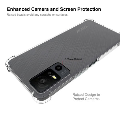 For TCL 40 XE 5G ENKAY Hat-Prince Transparent TPU Shockproof Phone Case - TCL by ENKAY | Online Shopping UK | buy2fix