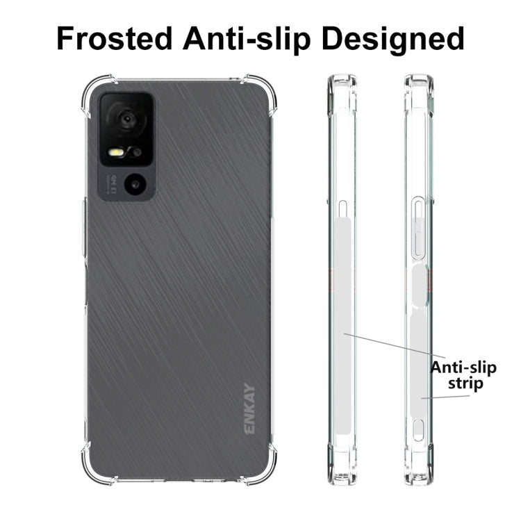 For TCL 40 XE 5G ENKAY Hat-Prince Transparent TPU Shockproof Phone Case - TCL by ENKAY | Online Shopping UK | buy2fix