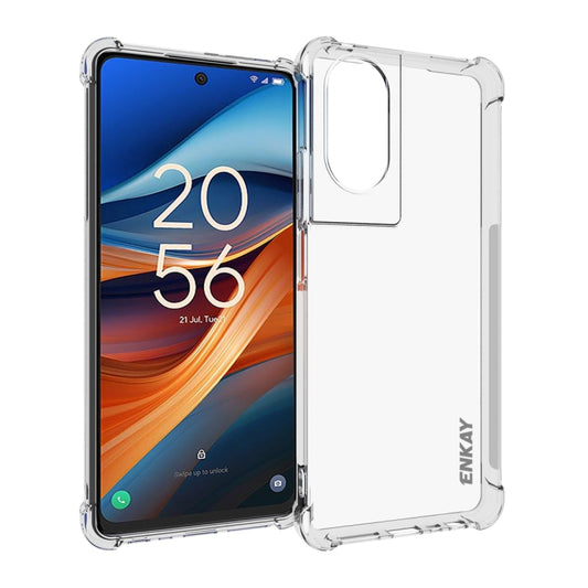 For TCL 50 SE 4G ENKAY Hat-Prince Transparent TPU Shockproof Phone Case - TCL by ENKAY | Online Shopping UK | buy2fix