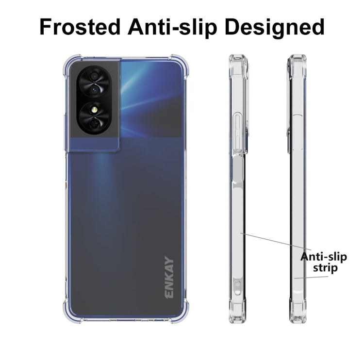 For TCL 50 SE 4G ENKAY Hat-Prince Transparent TPU Shockproof Phone Case - TCL by ENKAY | Online Shopping UK | buy2fix