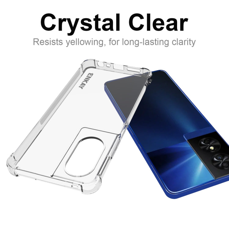 For TCL 50 SE 4G ENKAY Hat-Prince Transparent TPU Shockproof Phone Case - TCL by ENKAY | Online Shopping UK | buy2fix