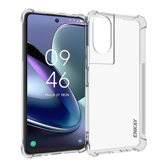 For TCL 50 5G ENKAY Hat-Prince Transparent TPU Shockproof Phone Case - TCL by ENKAY | Online Shopping UK | buy2fix