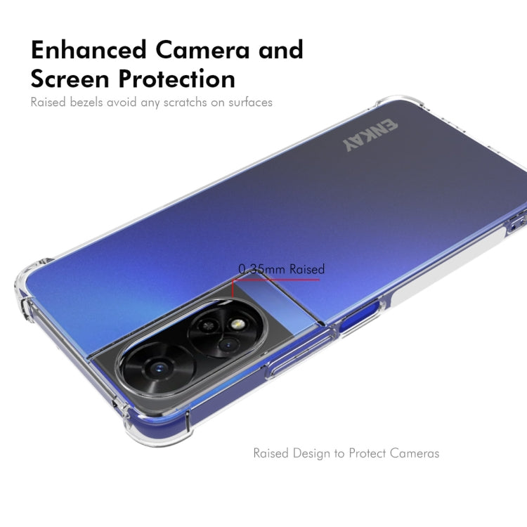 For TCL 50 5G ENKAY Hat-Prince Transparent TPU Shockproof Phone Case - TCL by ENKAY | Online Shopping UK | buy2fix
