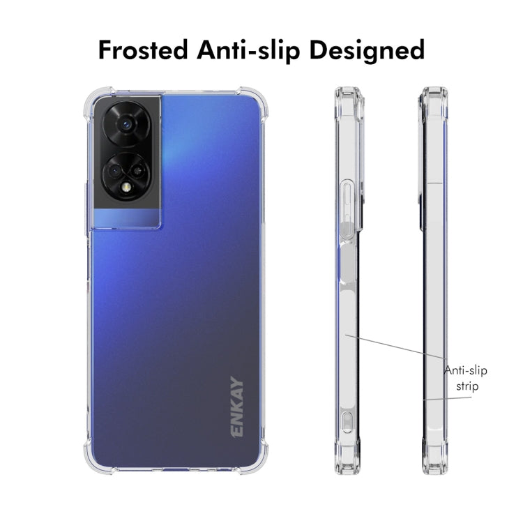For TCL 50 5G ENKAY Hat-Prince Transparent TPU Shockproof Phone Case - TCL by ENKAY | Online Shopping UK | buy2fix