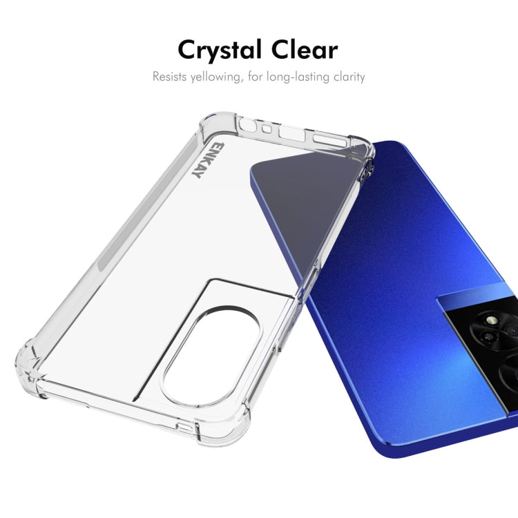 For TCL 50 5G ENKAY Hat-Prince Transparent TPU Shockproof Phone Case - TCL by ENKAY | Online Shopping UK | buy2fix