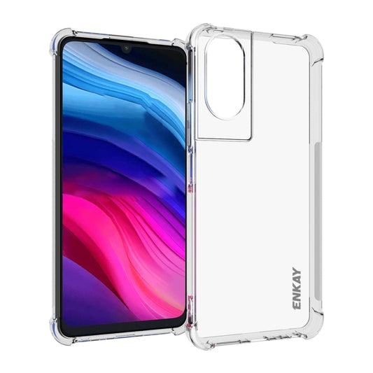 For TCL 505 4G ENKAY Hat-Prince Transparent TPU Shockproof Phone Case - TCL by ENKAY | Online Shopping UK | buy2fix