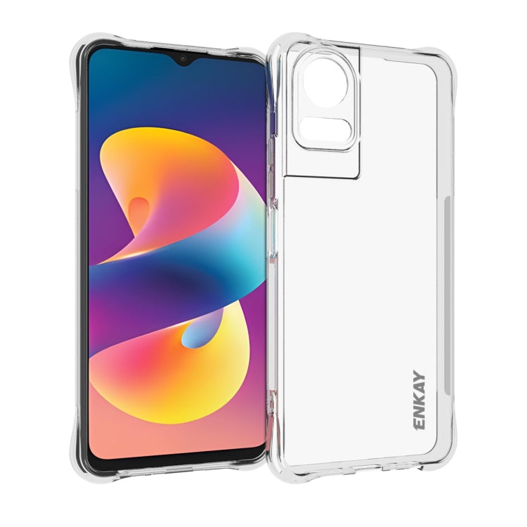 For TCL 50 LE 4G ENKAY Hat-Prince Transparent TPU Shockproof Phone Case - TCL by ENKAY | Online Shopping UK | buy2fix
