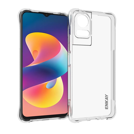 For TCL 50 LE 4G ENKAY Hat-Prince Transparent TPU Shockproof Phone Case - TCL by ENKAY | Online Shopping UK | buy2fix