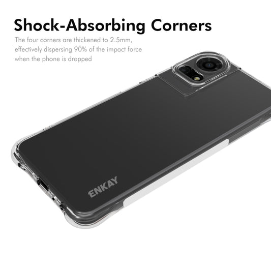 For TCL 50 LE 4G ENKAY Hat-Prince Transparent TPU Shockproof Phone Case - TCL by ENKAY | Online Shopping UK | buy2fix