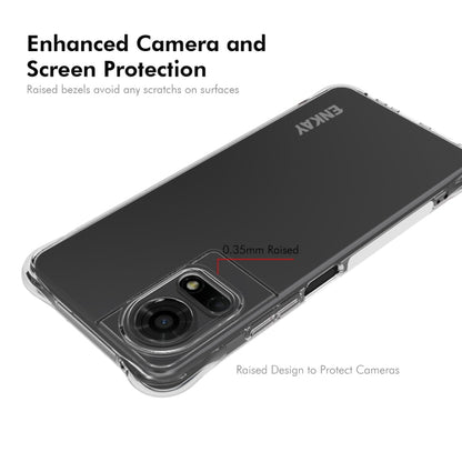 For TCL 50 LE 4G ENKAY Hat-Prince Transparent TPU Shockproof Phone Case - TCL by ENKAY | Online Shopping UK | buy2fix