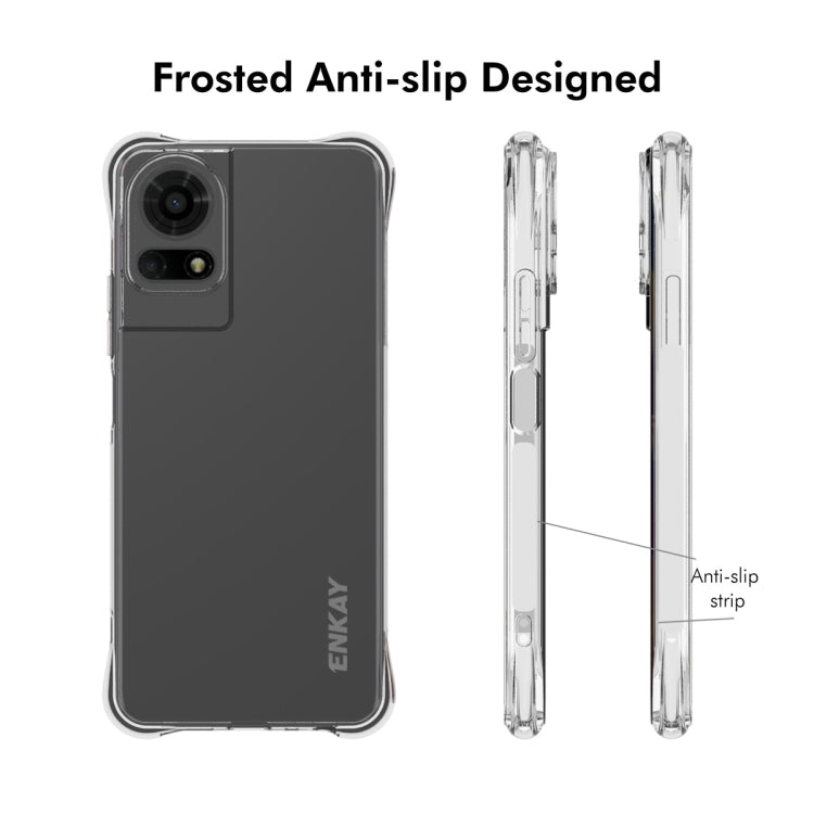 For TCL 50 LE 4G ENKAY Hat-Prince Transparent TPU Shockproof Phone Case - TCL by ENKAY | Online Shopping UK | buy2fix