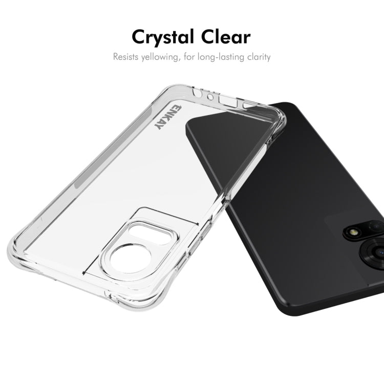 For TCL 50 LE 4G ENKAY Hat-Prince Transparent TPU Shockproof Phone Case - TCL by ENKAY | Online Shopping UK | buy2fix