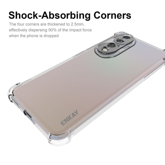 For Honor 90 ENKAY Hat-Prince Transparent TPU Shockproof Phone Case - Honor Cases by ENKAY | Online Shopping UK | buy2fix