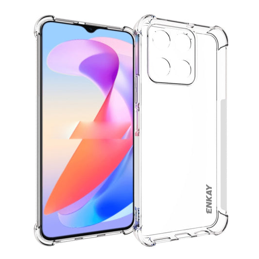For Honor X6a 4G ENKAY Hat-Prince Transparent TPU Shockproof Phone Case - Honor Cases by ENKAY | Online Shopping UK | buy2fix