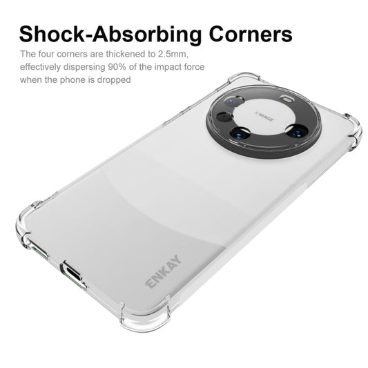 For Huawei Mate 60 Pro ENKAY Hat-Prince Transparent TPU Shockproof Phone Case - Huawei Cases by ENKAY | Online Shopping UK | buy2fix