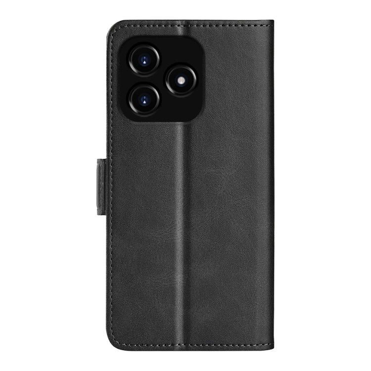 For Realme Narzo N53 / C53 Dual-side Magnetic Buckle Horizontal Flip Leather Phone Case(Black) by buy2fix
