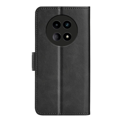 For Realme 12 5G Dual-side Magnetic Buckle Horizontal Flip Leather Phone Case(Black) - Realme Cases by buy2fix | Online Shopping UK | buy2fix