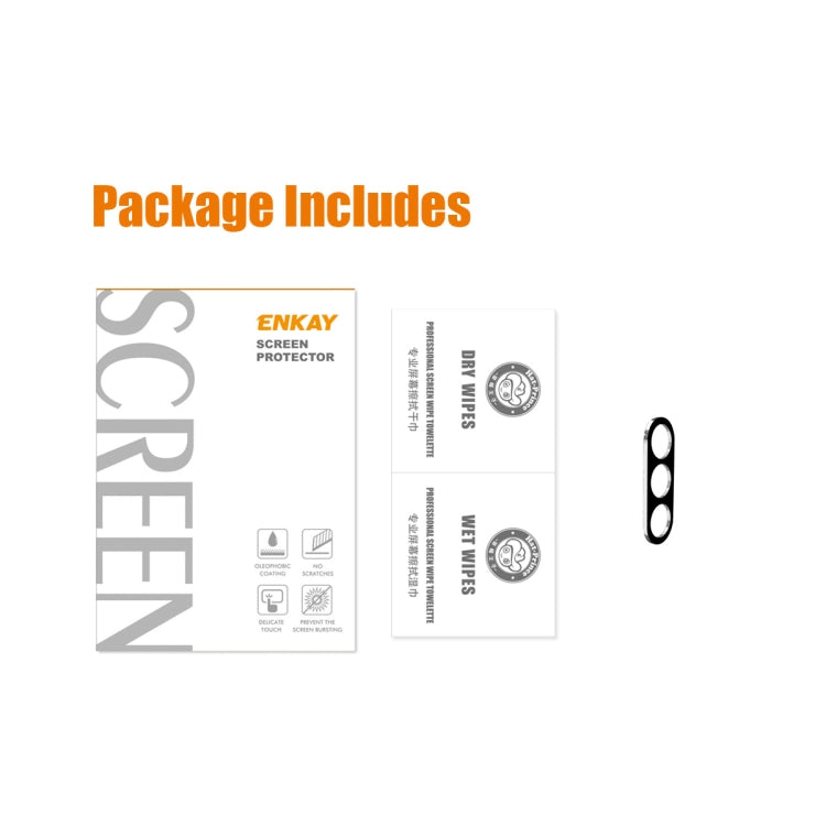 For Samsung Galaxy S23 FE 5G ENKAY Hat-Prince 9H Rear Camera Lens Tempered Glass Film(Black) by ENKAY