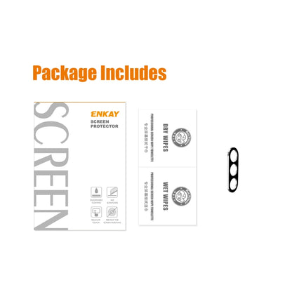 For Samsung Galaxy S23 FE 5G ENKAY Hat-Prince 9H Rear Camera Lens Tempered Glass Film(Black) by ENKAY