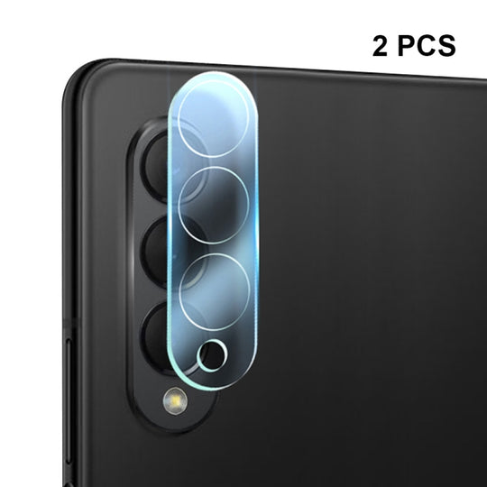 For Smasung Galaxy Z Fold5 2pcs ENKAY Hat-Prince 9H Rear Camera Lens Tempered Glass Film(Transparent)
