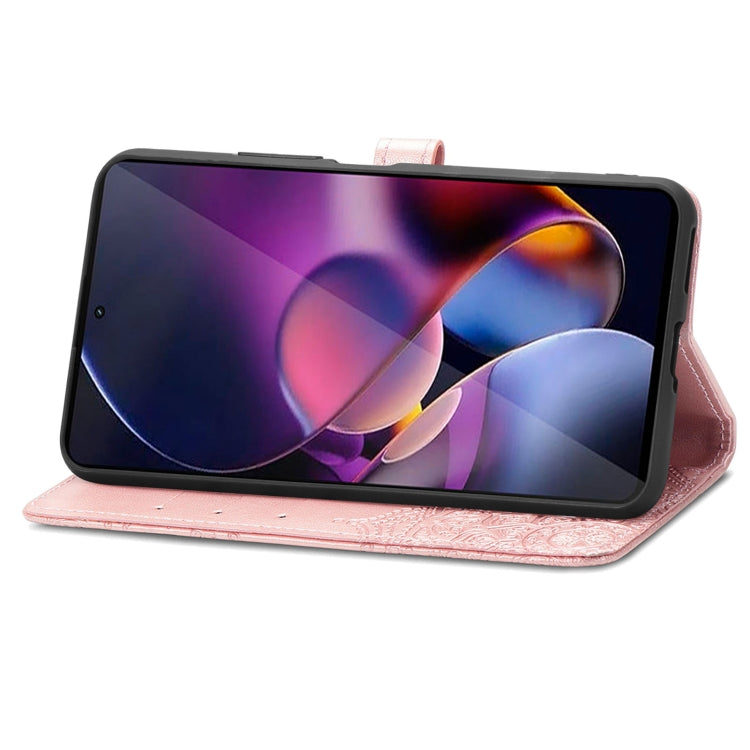 For Motorola Moto G Stylus 5G 2024 Mandala Flower Embossed Leather Phone Case(Rose Gold) by buy2fix