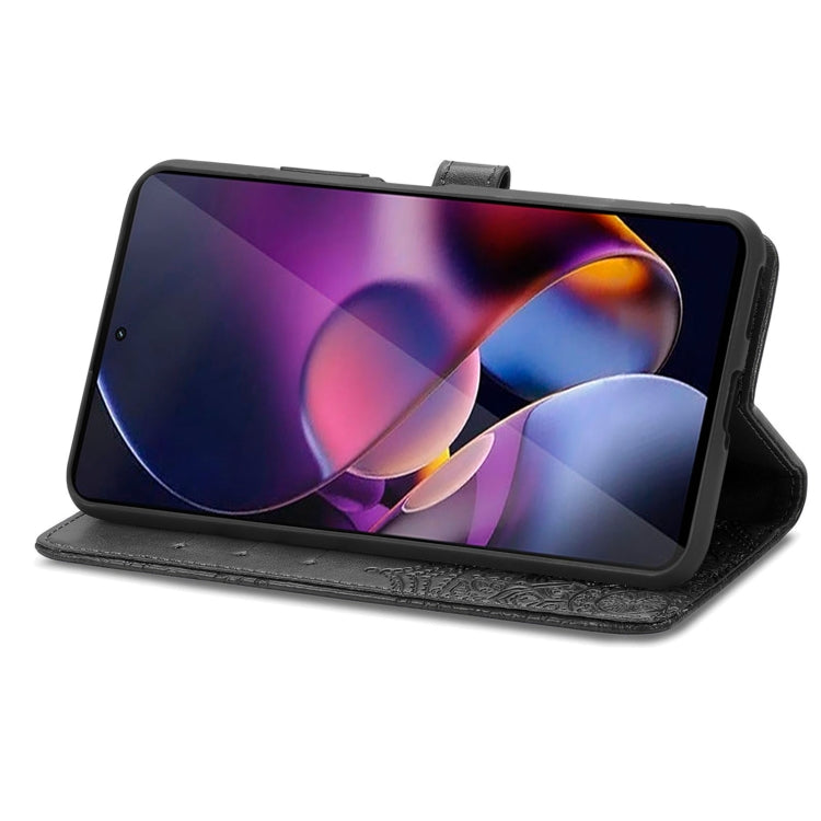 For Motorola Moto G Stylus 5G 2024 Mandala Flower Embossed Leather Phone Case(Black) by buy2fix