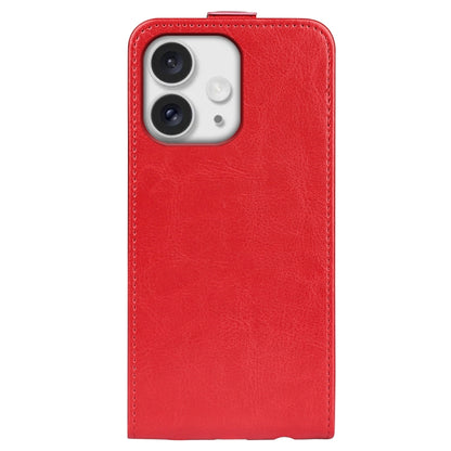 For iPhone 16 Pro Max R64 Texture Single Vertical Flip Leather Phone Case(Red) by buy2fix