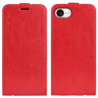 For iPhone 16e R64 Texture Single Vertical Flip Leather Phone Case(Red) - iPhone 16e Cases by buy2fix | Online Shopping UK | buy2fix
