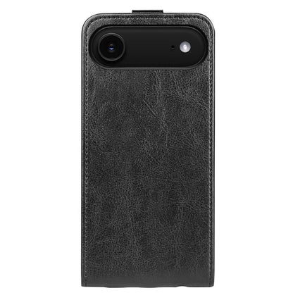For iPhone Air R64 Texture Single Vertical Flip Leather Phone Case(Black) - iPhone Air Cases by buy2fix | Online Shopping UK | buy2fix
