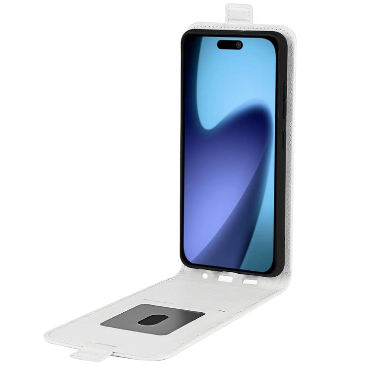 For iPhone Air R64 Texture Single Vertical Flip Leather Phone Case(White) - iPhone Air Cases by buy2fix | Online Shopping UK | buy2fix