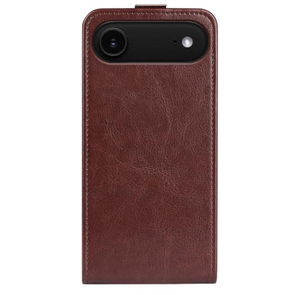 For iPhone Air R64 Texture Single Vertical Flip Leather Phone Case(Brown) - iPhone Air Cases by buy2fix | Online Shopping UK | buy2fix