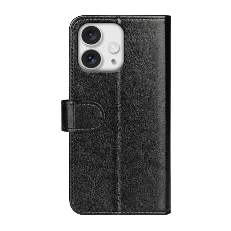 For iPhone 16 Pro R64 Texture Horizontal Flip Leather Phone Case(Black) by buy2fix