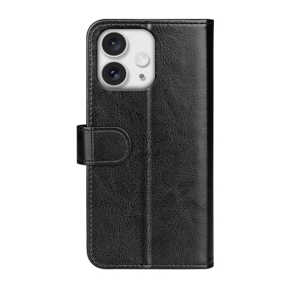 For iPhone 16 Pro R64 Texture Horizontal Flip Leather Phone Case(Black) by buy2fix