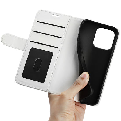 For iPhone 16 Pro R64 Texture Horizontal Flip Leather Phone Case(White) by buy2fix