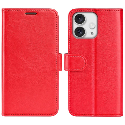 For iPhone 16 Pro Max R64 Texture Horizontal Flip Leather Phone Case(Red) by buy2fix