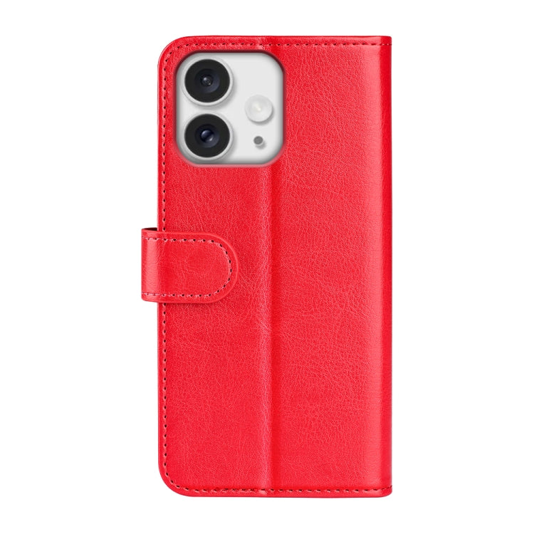 For iPhone 16 Pro Max R64 Texture Horizontal Flip Leather Phone Case(Red) by buy2fix