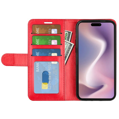For iPhone 16 Pro Max R64 Texture Horizontal Flip Leather Phone Case(Red) by buy2fix
