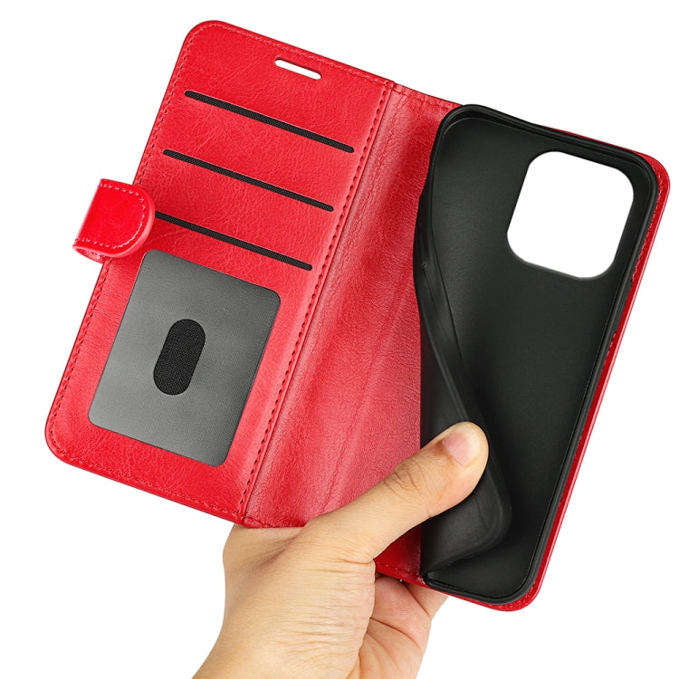 For iPhone 16 Pro Max R64 Texture Horizontal Flip Leather Phone Case(Red) by buy2fix