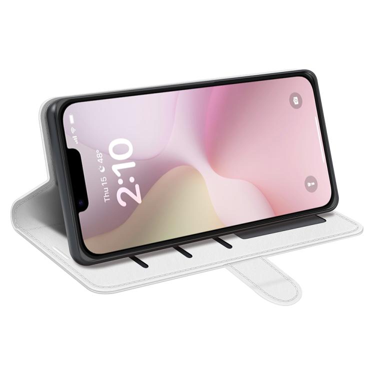 For iPhone 16e R64 Texture Horizontal Flip Leather Phone Case(White) - iPhone 16e Cases by buy2fix | Online Shopping UK | buy2fix