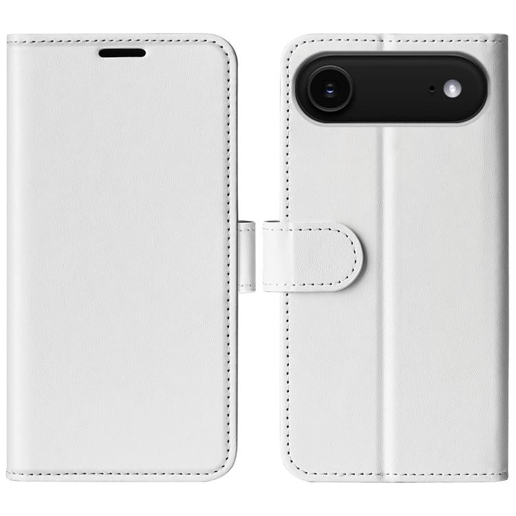 For iPhone Air R64 Texture Horizontal Flip Leather Phone Case(White) - iPhone Air Cases by buy2fix | Online Shopping UK | buy2fix