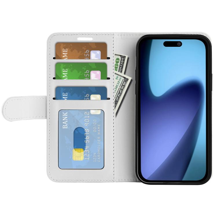 For iPhone Air R64 Texture Horizontal Flip Leather Phone Case(White) - iPhone Air Cases by buy2fix | Online Shopping UK | buy2fix