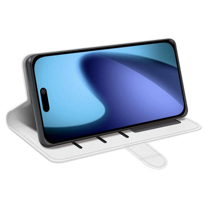 For iPhone Air R64 Texture Horizontal Flip Leather Phone Case(White) - iPhone Air Cases by buy2fix | Online Shopping UK | buy2fix