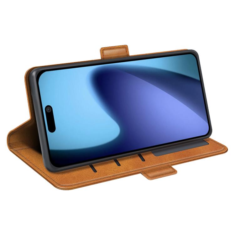 For iPhone Air Dual-side Magnetic Buckle Horizontal Flip Leather Phone Case(Yellow) - iPhone Air Cases by buy2fix | Online Shopping UK | buy2fix