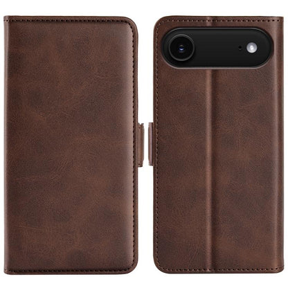 For iPhone Air Dual-side Magnetic Buckle Horizontal Flip Leather Phone Case(Brown) - iPhone Air Cases by buy2fix | Online Shopping UK | buy2fix